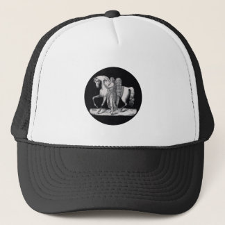 Classic angel next to the majestic horse trucker hat