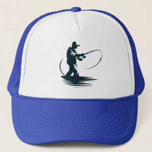 Classic Angler - Fisherman Silhouette Trucker Hat