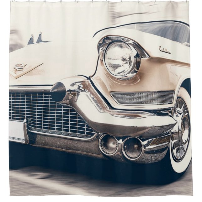 Classic Antique Retro Voiture Douche rideau (Devant)