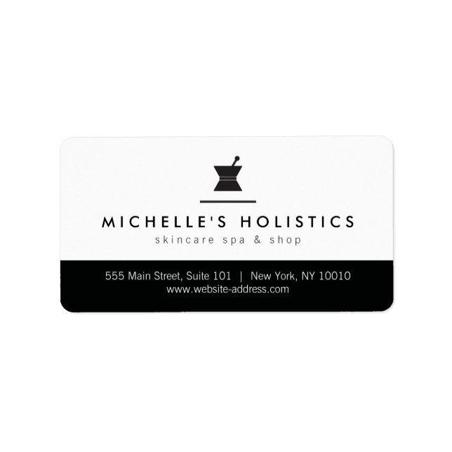 Classic Apothecary Holistic Medicine Address Label (Front)