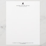 Classic Apothecary Holistic Medicine Letterhead<br><div class="desc">Coordinates with the Classic Apothecary Holistic Medicine White Business Card Template by 1201AM. A classic,  black and white design of an apothecary logo with your name or business name creates a unique identity on this letterhead template. The minimal aesthetic is memorable and professional. © 1201AM CREATIVE</div>