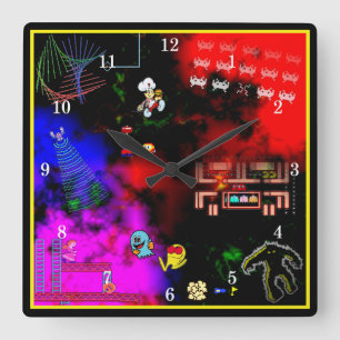Classic Arcade Junkie Wall Clock