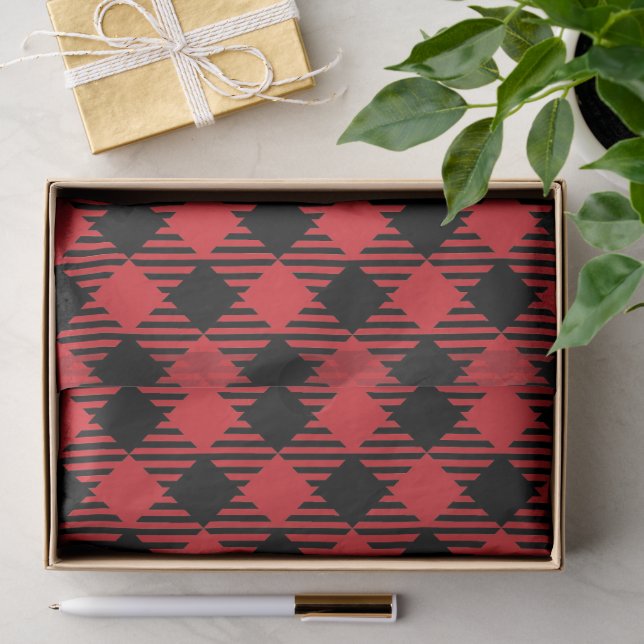Classic Argyle Diamond Geometric Pattern Tissue Paper (Gift)