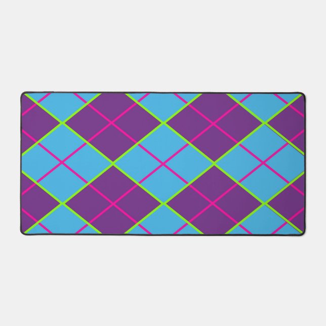 Classic Argyle Pattern Desk Mat (Front)
