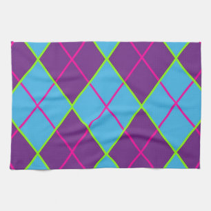 Classic Argyle Pattern Kitchen Towel