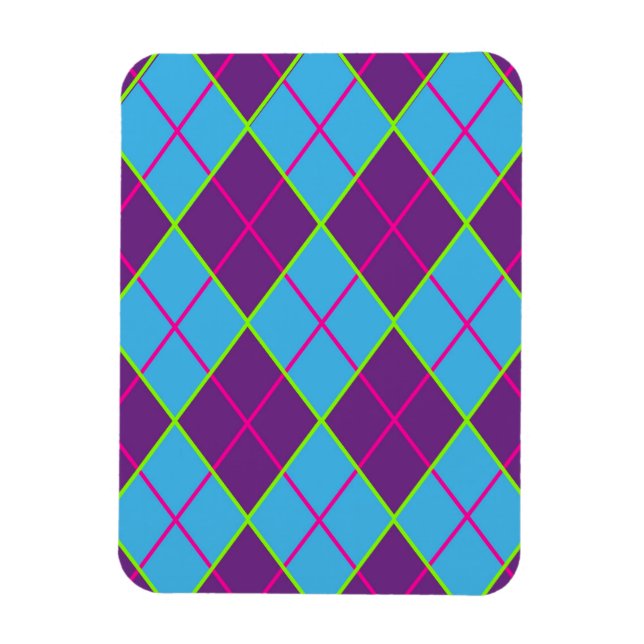 Classic Argyle Pattern Magnet (Vertical)