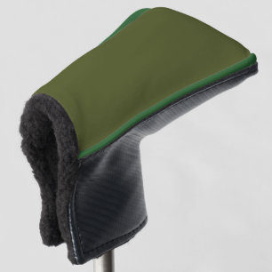 Classic Army Green Golf Putter Cover with Style