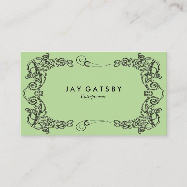 Classic Art Deco/Art Nouveau Business Card (Front)