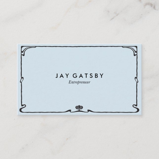 Classic Art Deco/Art Nouveau Business Card (Front)