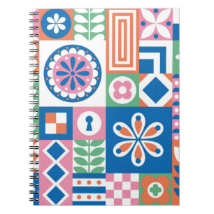 Classic Art Deco Seamless Pattern. Geometric Styli Notebook