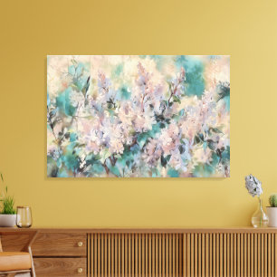 *~* Classic Art Delicate Painting Lilacs Lavender Canvas Print