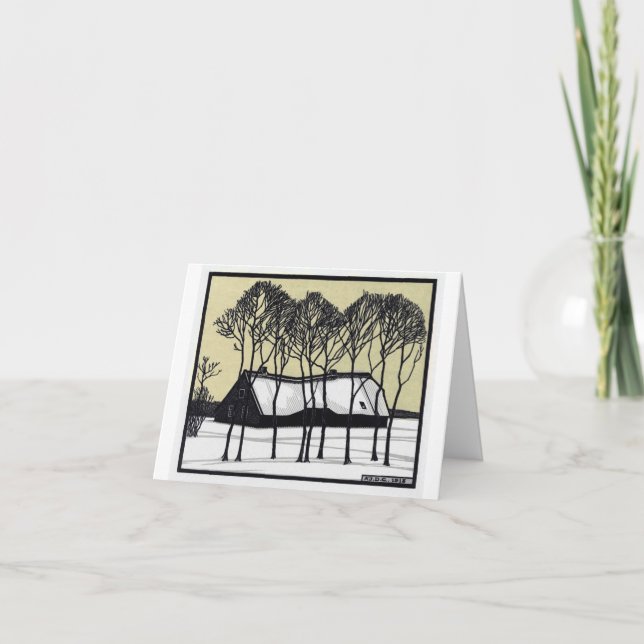 Classic art holiday card (Front)