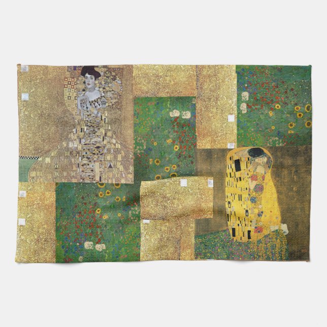 Classic Art Klimt Painting Kitchen Towel (Horizontal)
