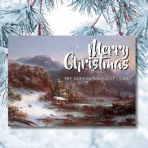 Classic Art Merry Christmas Winter Gignoux