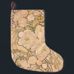 Classic Art Nouveau Peony Garden Pattern by Mucha Small Christmas Stocking<br><div class="desc">Indulge in the delicate beauty of the Belle Époque with this exquisite peony floral pattern by the legendary Alphonse Mucha. Based on one of his celebrated watercolor studies, this design captures the lush, romantic essence of a blooming garden through a master's eye. The artwork features a harmonious arrangement of full-bloom...</div>