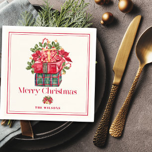 Classic Assorted Presents Christmas Holiday Napkin