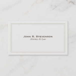 Classic Attorney Business Card
