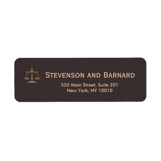 Classic AttorneyReturn Address Labels (Front)