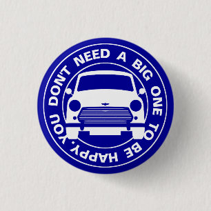 Classic Austin Mini Cooper car 1 Inch Round Button