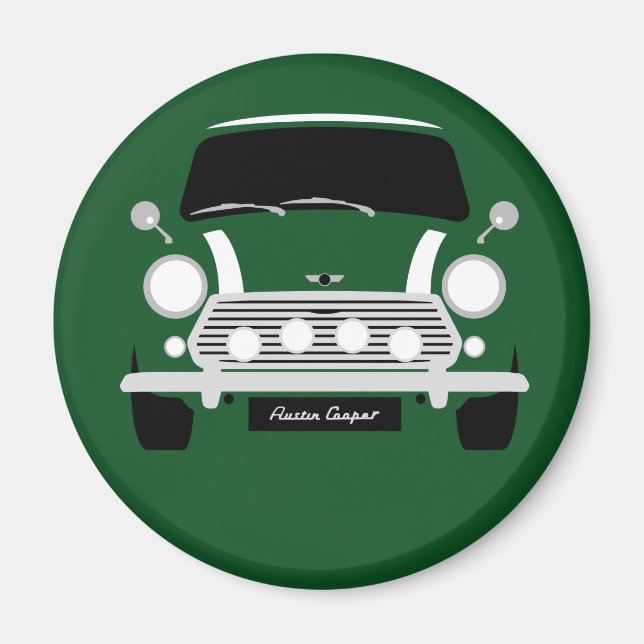 Classic Austin Mini Cooper car Magnet (Front)