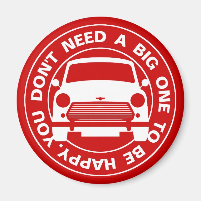 Classic Austin Mini Cooper car Magnet (Front)