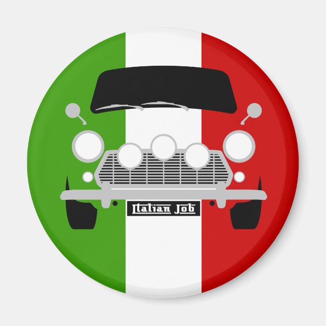 Classic Austin Mini Cooper car Magnet (Front)
