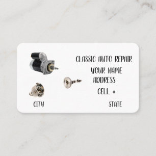 Classic Auto Repair Business Card