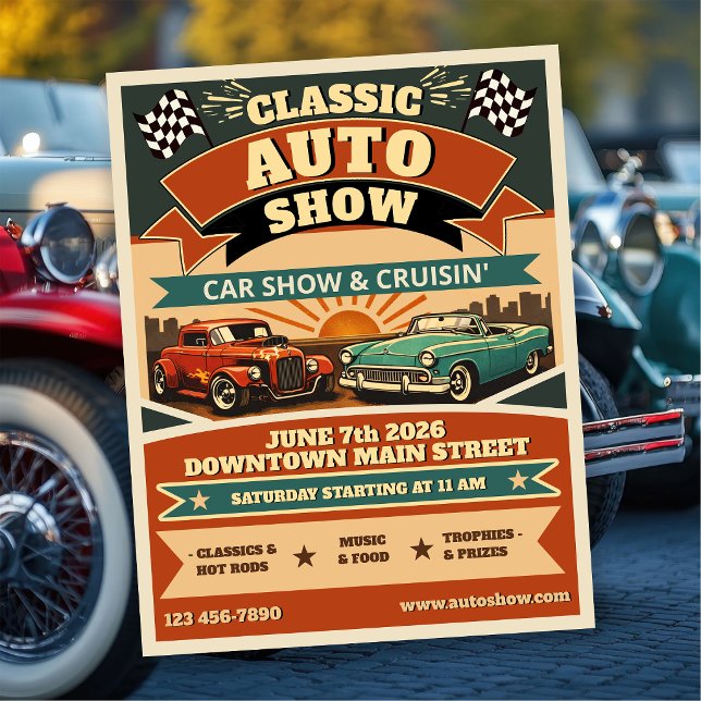 Classic Auto Show Flyer (Creator Uploaded)