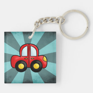 Classic Automobile Art Retro Automotive Print Keychain