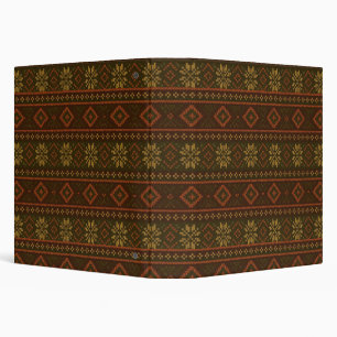 Classic Autumn/fall fair isle/colorwork patterned Binder