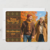 Classic Autumn/fall fair isle/colorwork patterned 