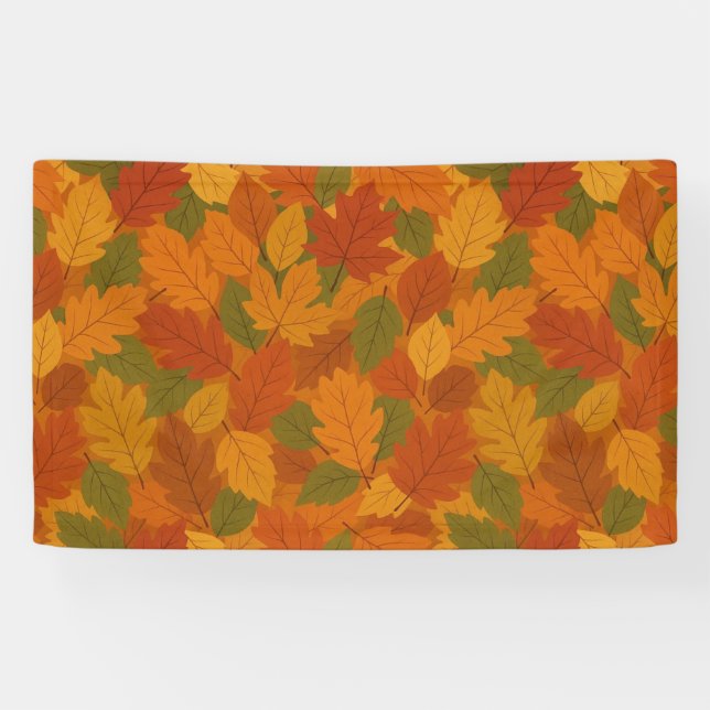 Classic Autumn/fall leaves patterned  Banner (Horizontal)