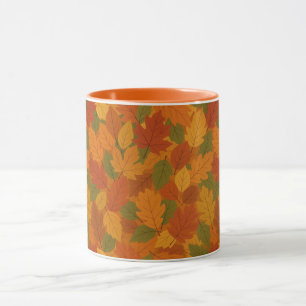 Classic Autumn/fall leaves patterned  Mug