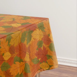 Classic Autumn/fall leaves patterned Tablecloth