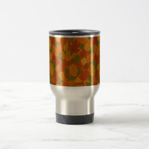 Classic Autumn/fall leaves patterned Travel Mug