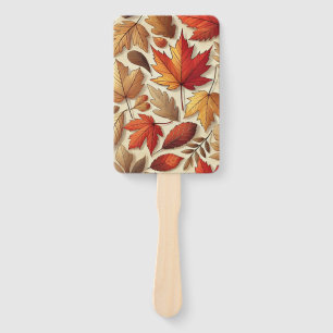classic Autumn leaves Hand Fan