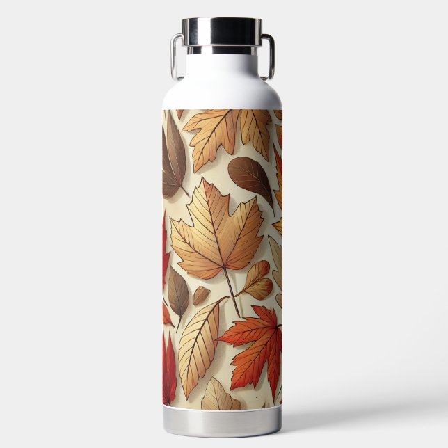 classic Autumn leaves Water Bottle (Front)