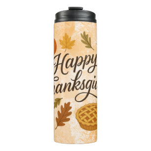 Classic Autumn/Thanksgiving  Thermal Tumbler