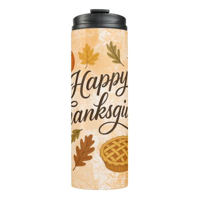 Classic Autumn/Thanksgiving  Thermal Tumbler (Front)
