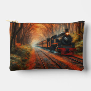 classic Autumn train Accessory Pouch