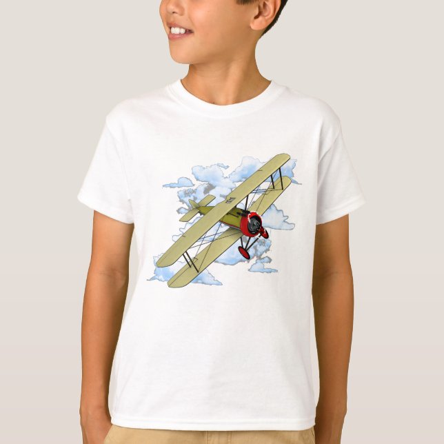 Classic Aviation Biplane T-Shirt (Front)