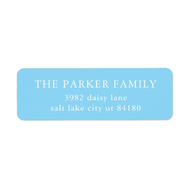 Classic Baby Boy Blue Birth Announcement Envelope (Front)