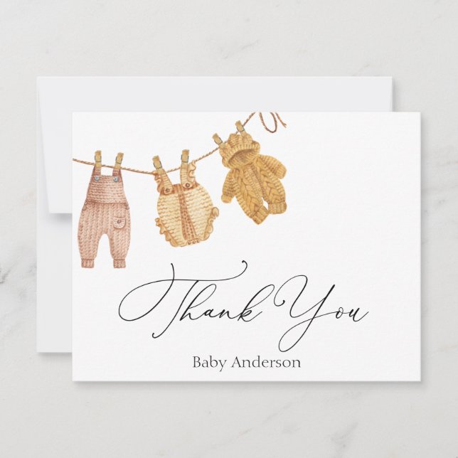 Classic Baby Thank You  (Front)