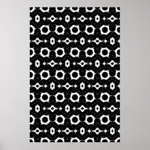 Classic back and white design poster