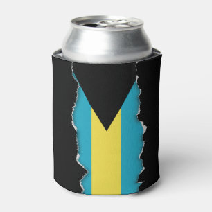 Classic Bahamian Flag Can Cooler