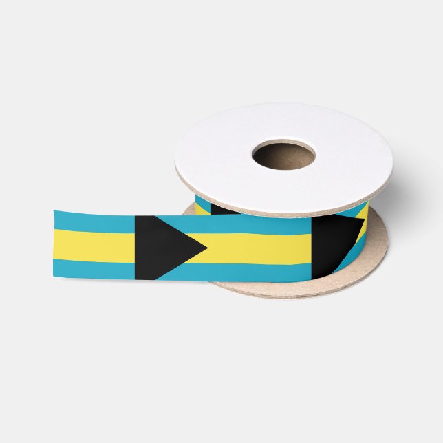 Classic Bahamian Flag Satin Ribbon (Spool)