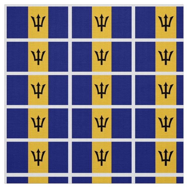 Classic Barbados Flag Fabric (Swatch)
