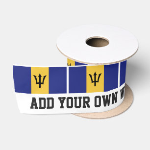 Classic Barbados Flag Satin Ribbon