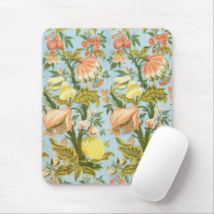 Classic Baroque Floral Fruit Damask Textile Mouse Pad