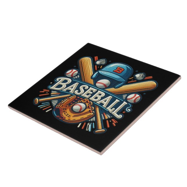 Classic Baseball Essentials / Stylish Retro Legend Tile (Side)